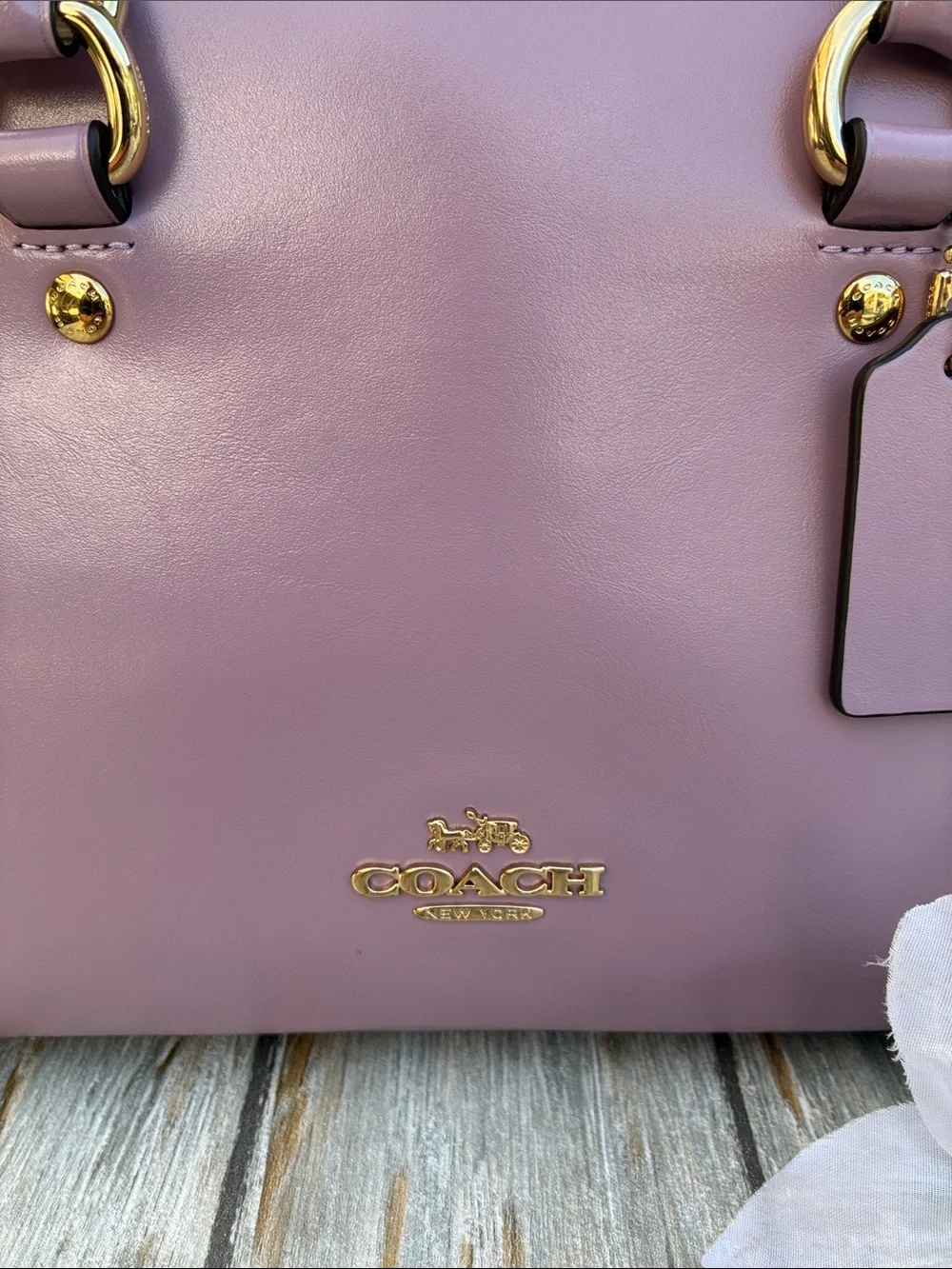 Coach Lara Satchel Leather Bag Purse